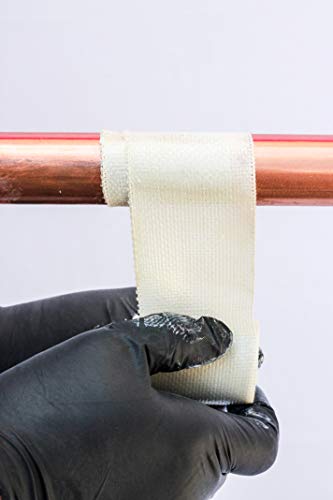 FiberWeld Pipe Repair Cast 2x48 Inch – High Strength Adhesive Fiberglass Wrap – White - size: 2" x 48"