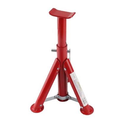 Vikye Foldable 3 Ton Car Jack Stand Durable Alloy Steel for Maintenance Easy Storage 11.42-16.06in Red