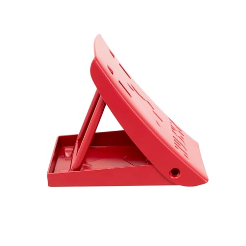 Husky Towing 38512 Foldable Wheel Chock Set Heavy‑Gauge Steel with Storage Case, Husky Red, Set of 2