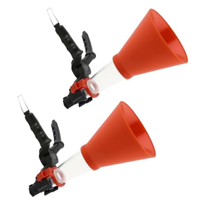 Car Engine Oil Funnel with Self-Locking Structure, No-Spill Anti-Leak Oil Filling Funnel, Universal Fuel Filling Funnel Automotive Oil Change Tool for Most Cars Trucks (2PCS) - color: 2PCS