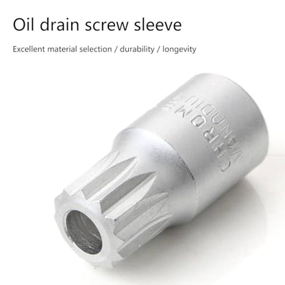 H17 Oil Sump Drain Plug Socket Wrench 3/8'' Drive Auto Repairing Transmission Gearboxes Screw Wrench Drain Plug Socket 3/8 - color: A