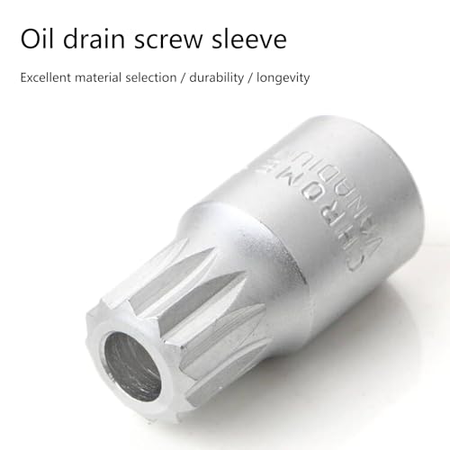H17 Oil Sump Drain Plug Socket Wrench 3/8'' Drive Auto Repairing Transmission Gearboxes Screw Wrench Drain Plug Socket 3/8 - color: B