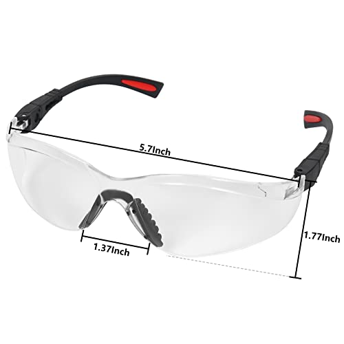 AntiFog Shooting Glasses ANSI Z87.1 Eye Protection for Indoor Oudoor - color: Clear Lens