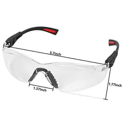 AntiFog Shooting Glasses ANSI Z87.1 Eye Protection for Indoor Oudoor - color: Clear Lens