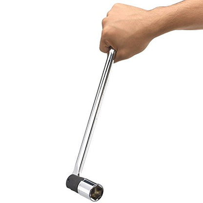 Neiko 00338A 3/8-Inch-Drive Premium Breaker Bar, 15 Inches Long, Nut Breaker Bar, 180-Degree Flex Cr-Mo Head with Cr-V Steel Construction - size: 15" Length, style: 3/8" Drive