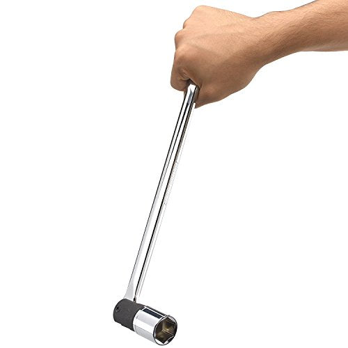 Neiko 00338A 3/8-Inch-Drive Premium Breaker Bar, 15 Inches Long, Nut Breaker Bar, 180-Degree Flex Cr-Mo Head with Cr-V Steel Construction - size: 15" Length, style: 3/8" Drive