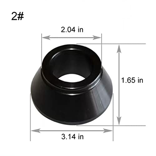Wheel Balancer Cone, 4pcs Tire Balancing Machine Cones Set #45 Carbon Steel Wheel Balancer Standard Taper Cones Kit for 40MM Shaft, Cone Size 1.77-5.39 Inches - size: 40MM