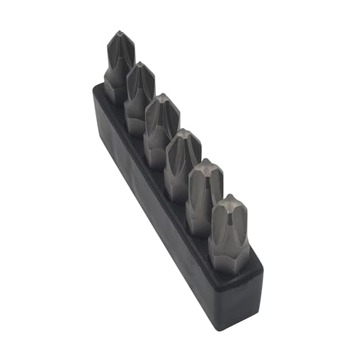 6Pcs 35mm JIS Screwdriver Bit Set with Magnetic Tip, 1/4 Hex Shank, S2 Alloy Steel & 6-Slot Storage Strip – Perfect for Japanese Motorcycles, Cars, Bicycles, and Equipment (JIS #1x2#2x2#3x2) - size: JIS #1x2 #2x2 #3x2
