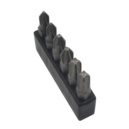 6Pcs 35mm JIS Screwdriver Bit Set with Magnetic Tip, 1/4 Hex Shank, S2 Alloy Steel & 6-Slot Storage Strip – Perfect for Japanese Motorcycles, Cars, Bicycles, and Equipment (JIS #1x2#2x2#3x2) - size: JIS #1x2 #2x2 #3x2