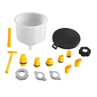 KICHOUSE 1 Set Durable Spill Radiator Funnel Kit Coolant Fill for Automotive Use Prevents Spills Trapped Air for Engine Flush and Radiator Maintenance