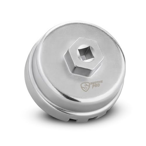 SMOTIVEPRO 64mm 6-Slot Oil Filter Cap Wrench for Toyota 1.8L Engine | 3/8" Drive, Compatible with select Toyota, Corolla, Prius, Matrix, Lexus CT200h and Scion iM, iQ, xD - color: 64mm 6-slot for Toyota/Lexus 1.8l Engines