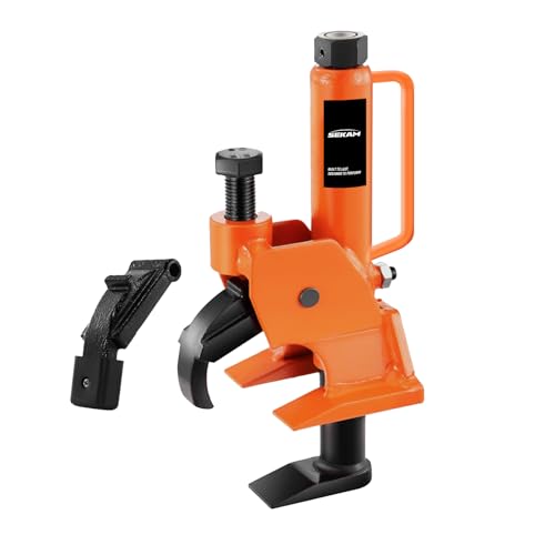 SEKAM Manual Tire Bead Breaker Tool for Tires Removal, 38"-42" Tire Changer with Handle and Rubber Pad, Heavy Duty Bead Buster Tool for ATV, UTV, Tractor, Truck, Motorcycle & Car Tires (Orange)