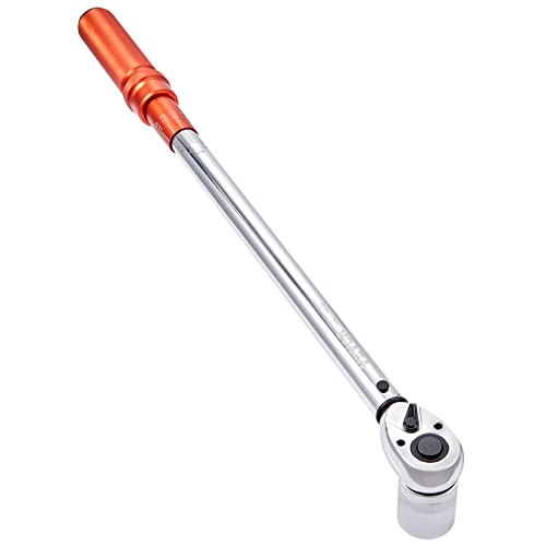 VEVOR 1/2-inch Drive Click Torque Wrench 25-250ft.lb/34-340n.m, Dual-Direction Adjustable Torque Wrench Set with Mechanical Dual Range Scales and Adapters Extension Rod - size: 25-250 FT.LB, style: 1/2-inch