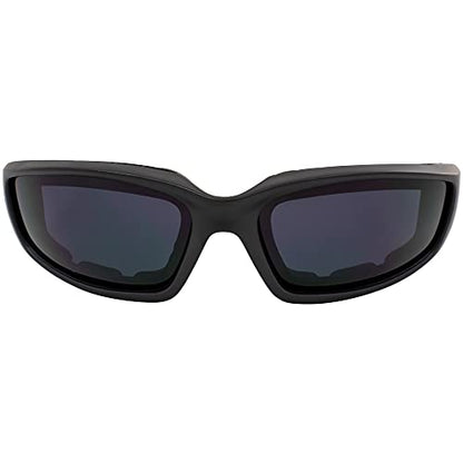 MF MotoFrames Payback Padded Motorcycle Sunglasses Black Frames - color: Black