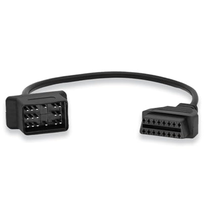OBD2 Adapter Cable for Toyota Vehicles - 17Pin OBD2 to OBD1 Connector - Compatible with OBD II Diagnostic Scanner