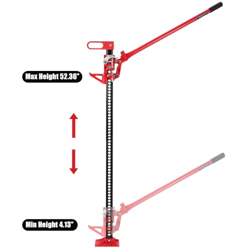 Garvee 60" Off Road Recovery Jack, 3.2 Ton (7000 Lb) High Lift Utility Jack for 4x4, SUV, UTV, ATV – Heavy Duty Trail Jack for Overlanding, Vehicle Recovery & Outdoor Adventure - size: 60 Inch, style: Flat-7000lb