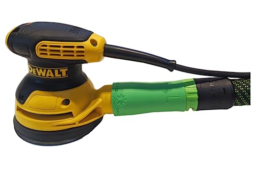 Vacuum Hose Adapter for Dewalt Sanders to 27mm Festool Hose - Dust Collection - Galactic Gadgets (Festool 27mm - Neon Green) - color: Neon Green, size: 1-1/16 in