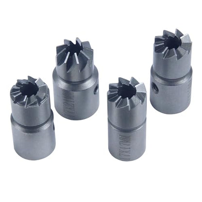 5Pcs Diesel Injector Seat & Cleaner Carbon Remover Seat Tools Cutter Milling Cutter Set Universal Car Tool Injector Remover - color: 5pc Diesel Injector Seat Cutter Cleaner