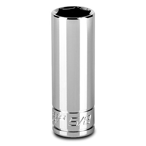 Capri Tools 5/8-Inch Deep Socket, 3/8-Inch Drive, 6-Point, SAE - size: 5/8-Inch