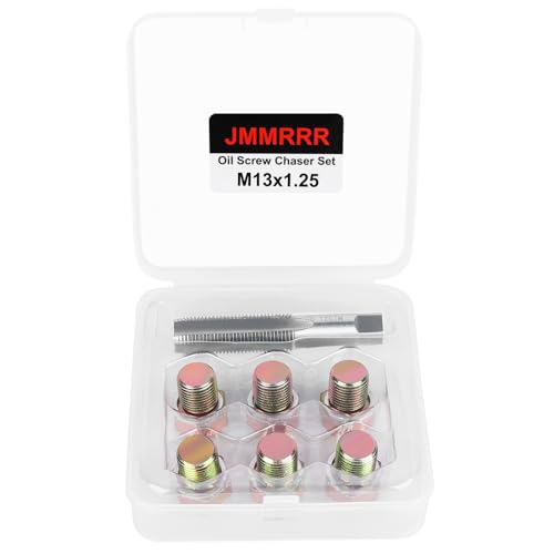 Oil Drain Plug Tap Thread Repair M13x1.25MM Oil Pan Screws Rethread | Oil Drain Plug Thread Repair Tool Kit Oil Pan Screws Rethread Tool - size: M13 X 1.25MM