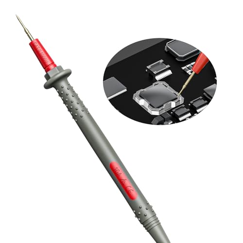 Goupchn 6PCS Multimeter Test Leads Kit with Push On Alligator Clips | Precision Sharp Probes, Digital Electrical Test Probes, 1000V 10A - style: P1506B
