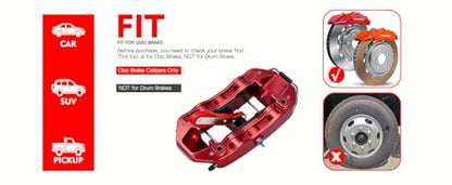 Brake Caliper Compression Tool, 360° Ratcheting Piston Compressor, 2 Steel Plates, 2 Hooks, for Single Twin Quad Pistons, Cars Trucks SUVs