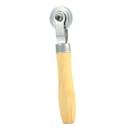 Compact Wooden Handle Repair Tube Stitch Puncture Patch Tire Roller Bearing Tool Kit for Tire Repair Work with Bearing Interior Design and Lightweight Features