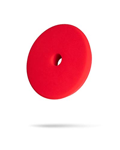 Adam's Polishes Premium Polisher Pads - Expertly Designed Ultra Soft Foam Applies Waxes, Sealants, Glazes - Color Coded to Match with Recommended Polishes or Compounds (5.5, Red Wax & Sealant Pad) - color: Red Wax & Sealant Pad, size: 5.5"