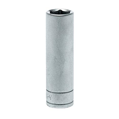Teng Tools 1/4 Inch 6 Point SAE Deep 1/4 Inch Drive Chrome Vanadium Socket | Mechanic Tool | Hand Tool - M140208-C - size: 1/4 Inch, style: Deep SAE