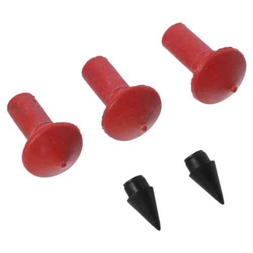 BYOBYO 180pcs Mushroom Shaped Tire Repair Insert Plugs Kits, Red Black Universal Rubber Replacement Sockets Tool for Motorcycle Tires