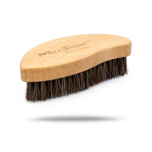 Maxshine Universal Ergonomic Interior Detailing Brush | Soft Horsehair & PP Bristles | Durable Car Cleaning Brush for Leather Seats, Upholstery, Dashboards & Interior Fabric Surfaces