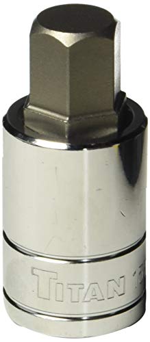 Titan 15615 1/2-Inch Drive x 15mm Hex Bit Socket - size: 15mm