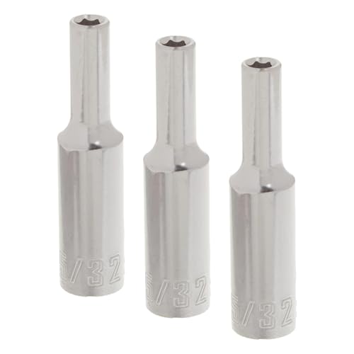 CRAFTSMAN Deep Socket, SAE, 1/4-Inch Drive, 5/32-Inch, 6-Point (CMMT99102) (Pack of 3) - size: 5/32" (Pack of 3)
