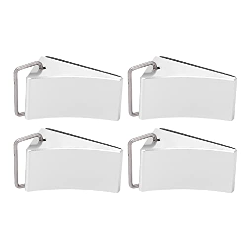 4PCS RC Model Car Wheel Chock, Aluminum Alloy RC Wheel Chock with Anti - Slip Bottom, Durable Tire Stopper for Gen8 Axial SCX10 and Universal RC Cars (Silver) - color: Silver