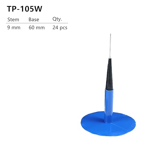 TP-105W Combination Repair Unit, Tire Repair Patch Plug 3/8" x 2 3/8" Wrapped stem 24 pcs - size: 0.35 x 2.36 Inch