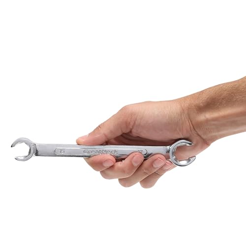 Great Neck FNW3M 3-Piece Metric Flare Nut Wrench Set, Open Heads For Fastening Nuts to Tubing, Grips Soft-Metaled Fasteners Without Harm, Useful Car Repair Tool, Brake Lines, Power-Steering System