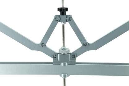 870mm Four-Legged Car Dent Pull Lever Bar Kit 6 Claw Hook Puller Rings Aluminum Auto Body (Silvery) - color: Silvery