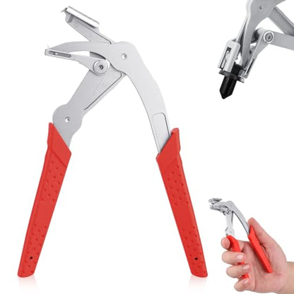 Car Clip Pliers & Trim Removal Tool, Spring-Loaded Fastener Rivet Remover for Auto Door Panels, Interior & Exterior Trim, Removing Automotive Fasteners Clips Without Damage