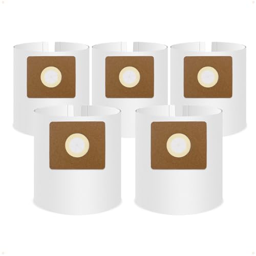 5 Pack Vacuum Bags Replacement for Shop Vac Bags 2-2.5 Gallon Type B 90668 9066800 9066833, All Around EZ QAM70 and CMXZVBE38774, PETOX High-Efficiency Disposable Vaccum Collection Filter Bags - size: 2-2.5 Gallon (5 pcs)