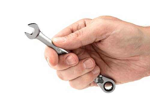 TEKTON 9 mm Reversible 12-Point Ratcheting Combination Wrench | WRC23409 - size: 9 mm, style: Metric