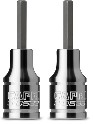 Capri Tools 3-0533 3 mm Hex Bit Socket, 1/4-Inch Drive, Metric (Pack of 2) - size: 3 mm, 1/4-Inch Drive (Pack of 2)