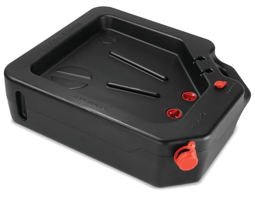 PAK Premium 16 Quart Oil Drain Pan, Easy Pour Design, Made in USA