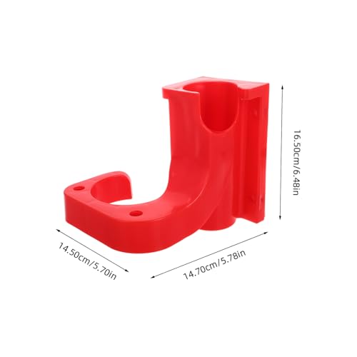 Zerodeko Modern Design Wall-Mounted Pressure Washer Wand Extension Car Wash Gun Holder - color: Red