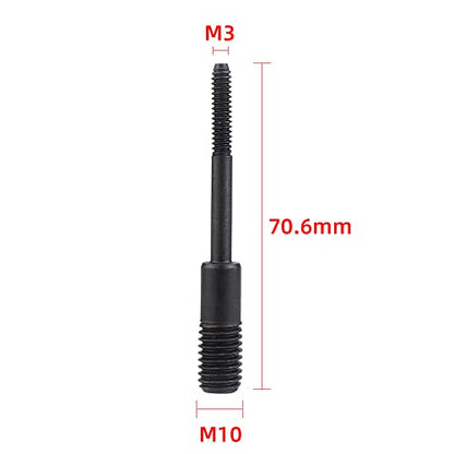 M3 Mandrel 10pcs(with Fixing Nut) Replacement Rod 9900S Air Hydraulic Rivet Nut Tool - color: M3 Mandrels
