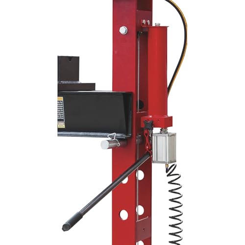 Strongway 50-Ton Pneumatic Shop Press with Gauge and Winch | Controlled pressing, automotive repair, bearing service, straightening/fabrication, heavy shop use - style: 50 ton