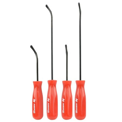 NEIKO 20758A O-Ring Pick Set, 4 Piece Automotive Pick Set, Seal Puller Pick and Hook Set for O-Rings - style: O-Ring Picks