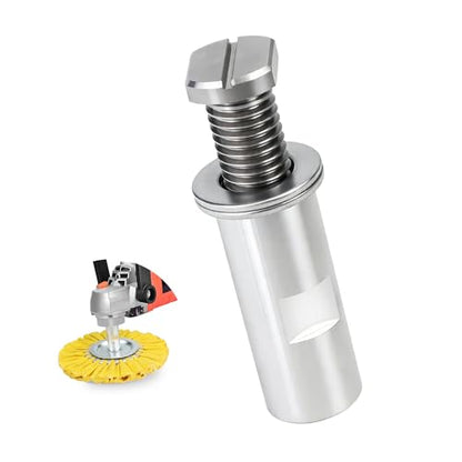 Airway Buffing Wheel Extension Shaft 2-1/4" L Angle Grinder Buff Extender Kit 5/8"-11 Threads Arbor Extended Adapter - 1set - color: Airway Buffing Wheel Extension