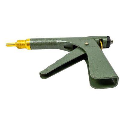 Heavy Duty Professional Tire Repair Kit for Tubeless Tires with Mushroom Plugs, Including Iron Gun Tool, Screwdriver, Bleeder Tool and Nozzles for Cars, Trucks, Motorcycles, ATVs and Tractors