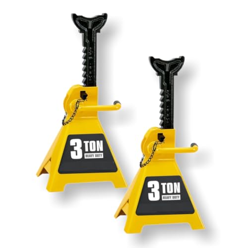 Fits Daytona 3 Ton Heavy Duty Ratcheting Jack Stands (Yellow) - color: Yellow