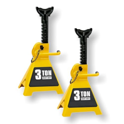 Fits Daytona 3 Ton Heavy Duty Ratcheting Jack Stands (Yellow) - color: Yellow